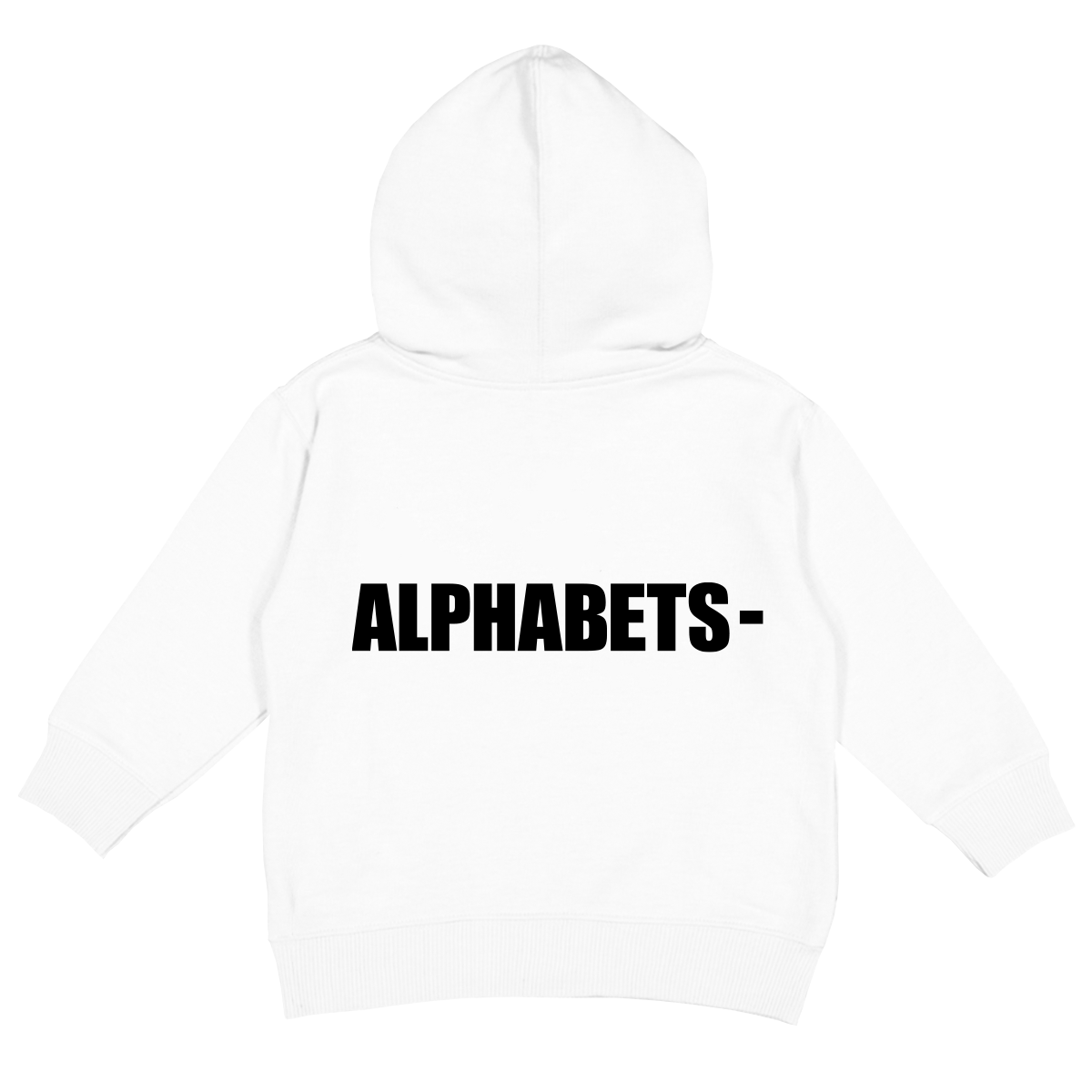 ALPHABETS HOODIE (WHITE)