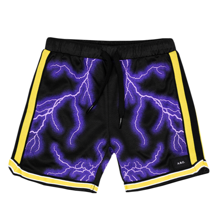 A.B.C. QUIET STORM SHORTS (BLACK/PURPLE)