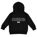 RAISED BY WOMEN HOODIE (BLACK)