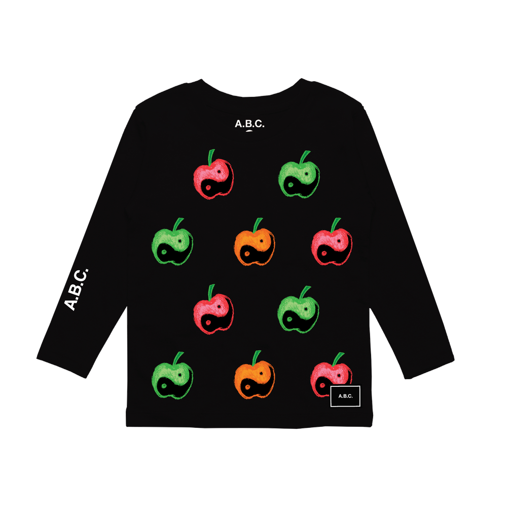 APPLES LONG SLEEVE (BLACK)